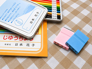 収納ケース/ノート/道具箱用ゴム印二個